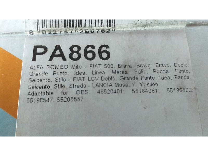 Recambio de bomba agua para fiat punto berlina (188) referencia OEM IAM 55198547 55205557 0055184080