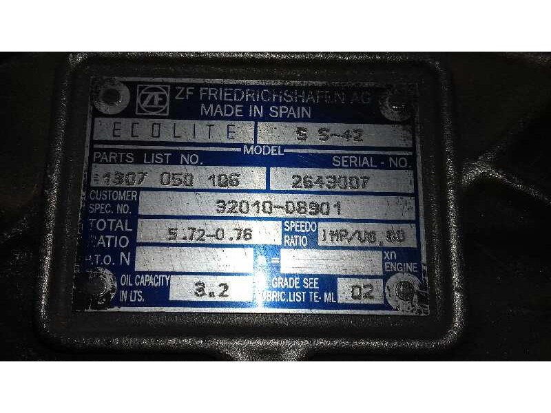 Recambio de caja cambios para nissan eco - t 135.60/100 kw/e2 referencia OEM IAM 1307050106  