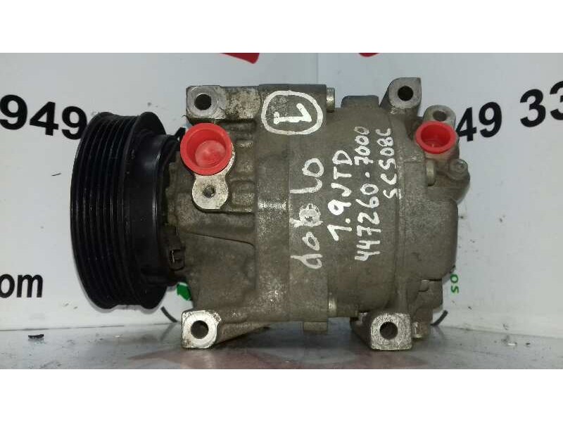 Recambio de compresor aire acondicionado para fiat doblo ii cargo (263) furgón basis maxi referencia OEM IAM 4472607000 SCS08C 