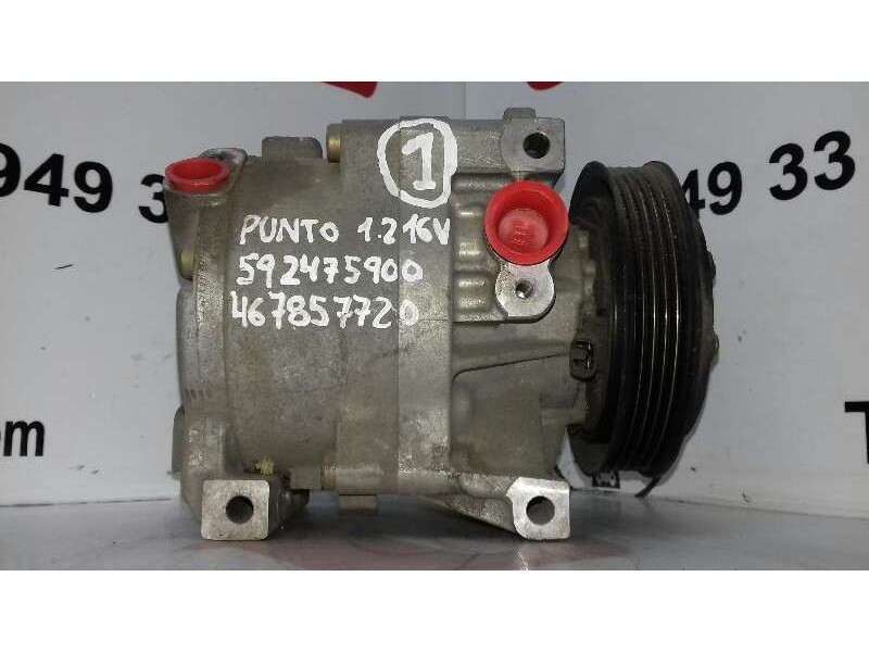 Recambio de compresor aire acondicionado para fiat punto berlina (188) 1.2 16v elx referencia OEM IAM 592475900 467857720 