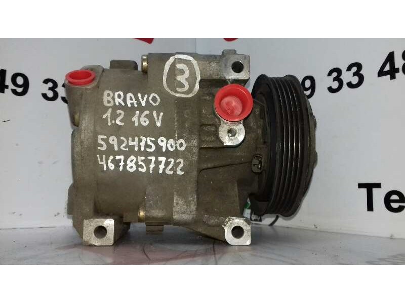 Recambio de compresor aire acondicionado para fiat bravo (182) 16v 100 gt referencia OEM IAM 592475900 467857722 