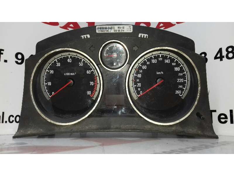 Recambio de cuadro instrumentos para opel astra g berlina edition referencia OEM IAM 13186321HC  