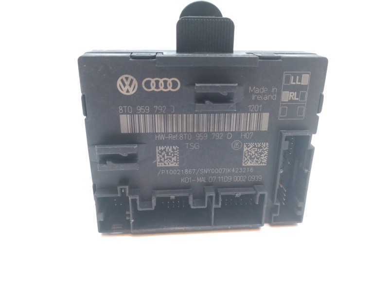 Recambio de centralita cierre para audi a5 sportback (8t) 2.0 tdi (105kw) referencia OEM IAM 8T0959792J  
