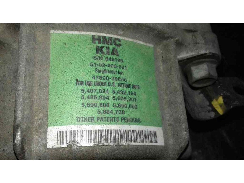 Recambio de diferencial trasero para hyundai tucson (jm) 2.0 crdi cat referencia OEM IAM 47800-39000  