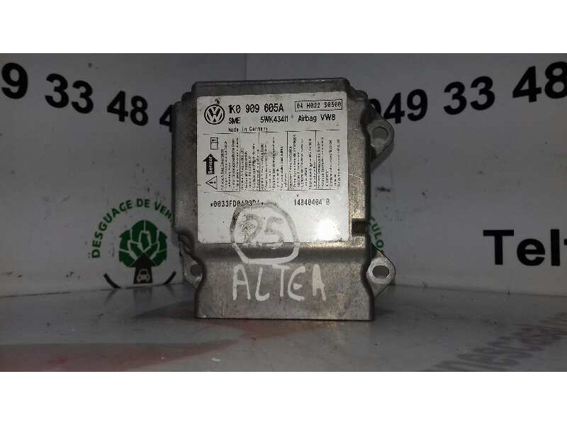 Recambio de centralita airbag para seat altea xl (5p5) emoción referencia OEM IAM 1K0909605A 5WK43411 