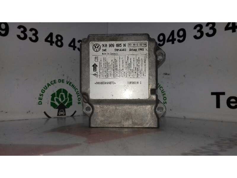 Recambio de centralita airbag para seat altea xl (5p5) emoción referencia OEM IAM 1K0909605N 5WK43413 