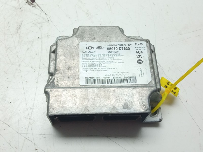 Recambio de centralita airbag para hyundai tucson 1.6 cat referencia OEM IAM 95910D7630 643041900 