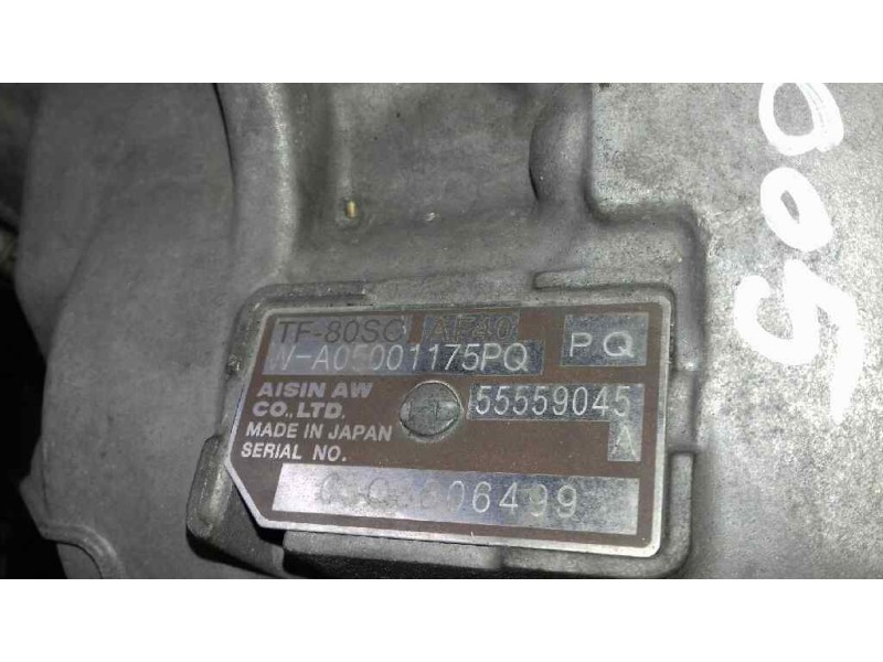 Recambio de caja cambios para saab 9-3 berlina 1.8 cat referencia OEM IAM 05G3806499  