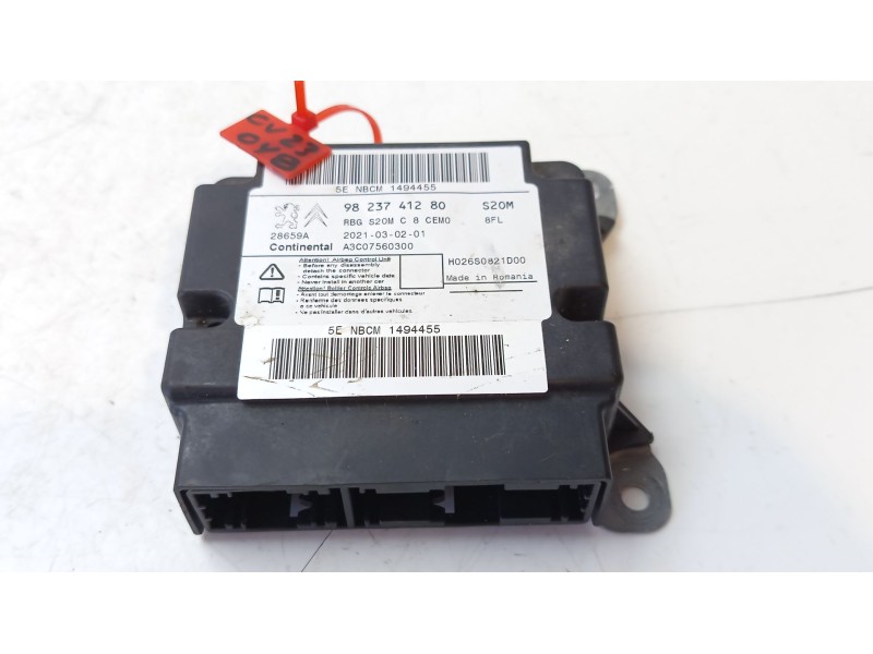 Recambio de centralita airbag para toyota proace verso 1.6 d-4d cat referencia OEM IAM SU001B4048  9823741280
