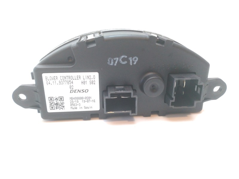 Recambio de resistencia calefaccion para mini clubman (f54) cooper s all4 referencia OEM IAM 64117952061 64119377854 