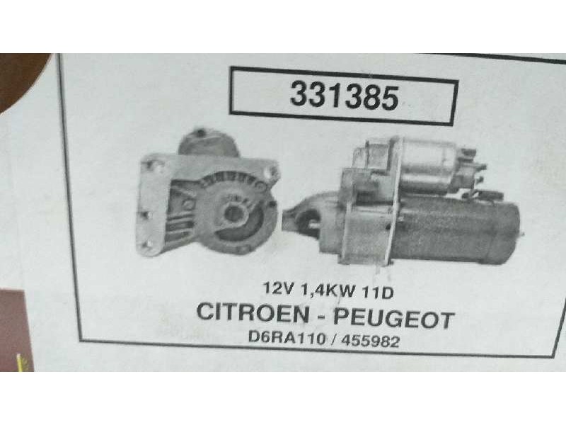 Recambio de motor arranque para citroën c4 coupe 1.6 16v hdi referencia OEM IAM 455982 D6RA110 