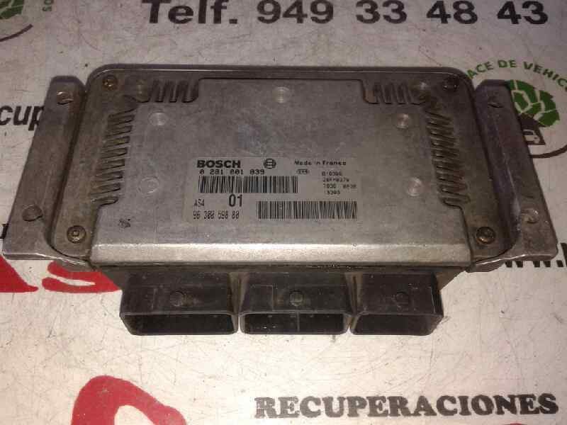 Recambio de centralita motor uce para citroën saxo 1.5 d plaisir referencia OEM IAM 0281001839 9630059880 