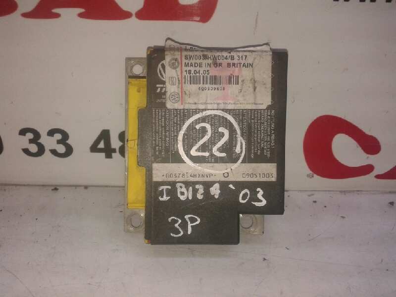 Recambio de centralita airbag para seat ibiza (6l1) signo referencia OEM IAM 6Q0909605 SW003HW004 00378S4HXNVP