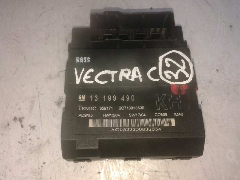 Recambio de centralita luces para opel vectra c berlina comfort referencia OEM IAM 13199490 SC718810500 