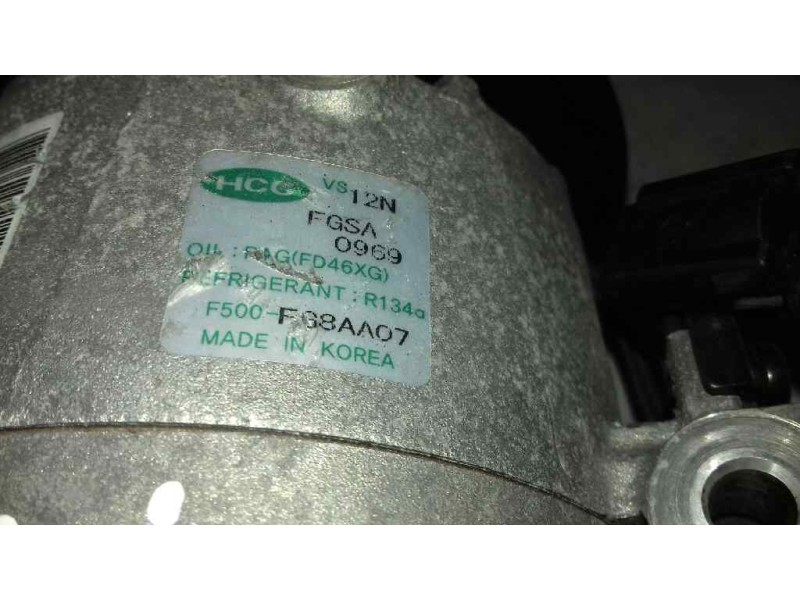 Recambio de compresor aire acondicionado para hyundai i20 style referencia OEM IAM F500FG8AA07 FGSA0969 