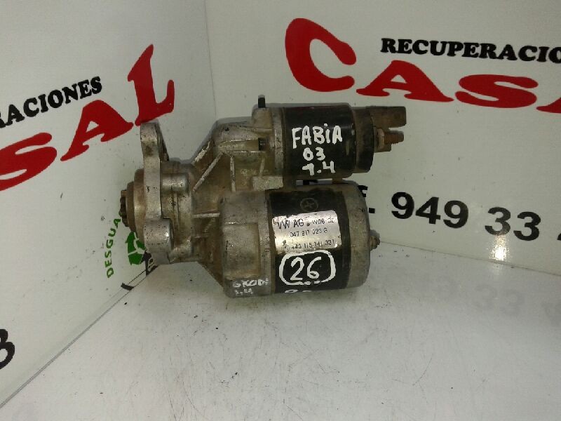 Recambio de motor arranque para skoda fabia (6y2/6y3) classic referencia OEM IAM 047911023G 443115141331 9 DIENTES