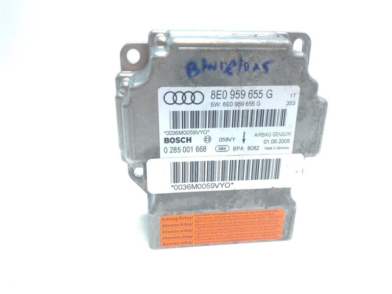 Recambio de centralita airbag para audi a4 avant (8e) 2.0 tdi referencia OEM IAM 8E0959655G  
