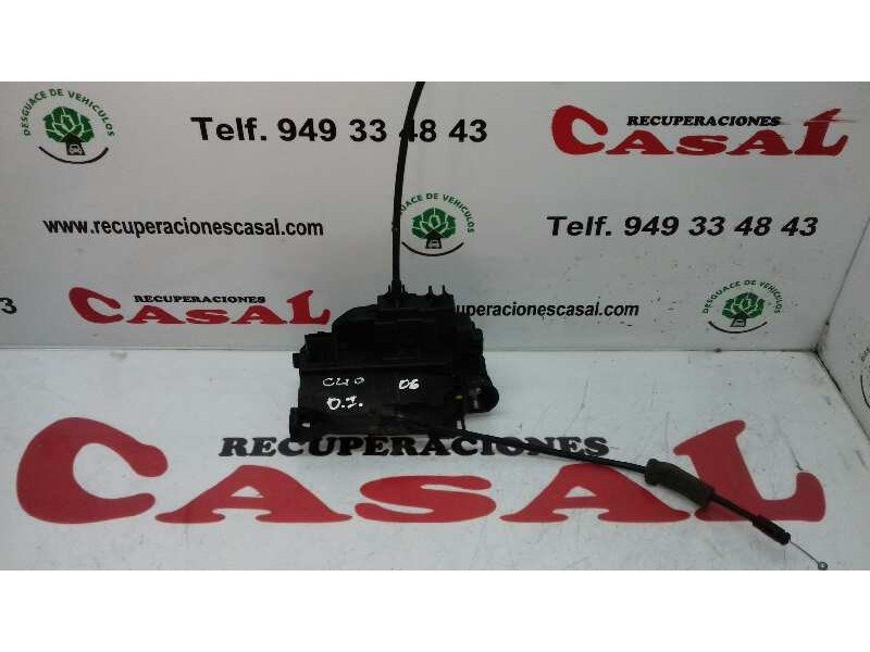 Recambio de cerradura puerta delantera izquierda para renault clio iii confort dynamique referencia OEM IAM 8200300123F  