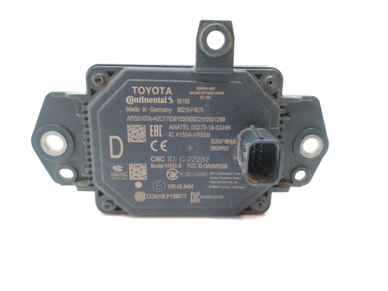 Recambio de sensor para toyota c-hr referencia OEM IAM 88210F4070  