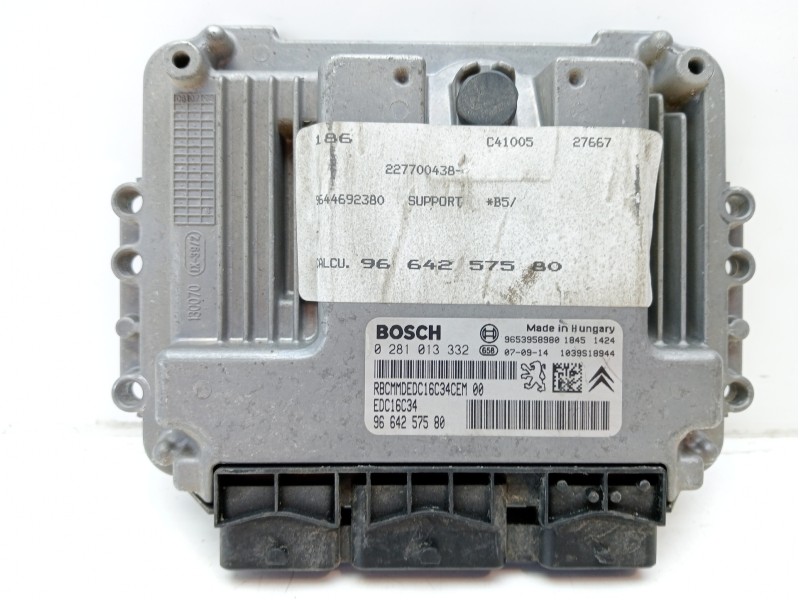 Recambio de centralita motor uce para citroën c4 berlina collection referencia OEM IAM 0281013332 9664257580 