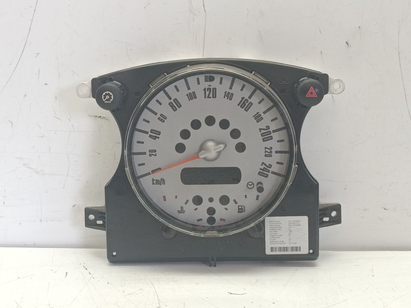 Recambio de cuadro instrumentos para mini mini (r50, r53) one referencia OEM IAM 62109126990  