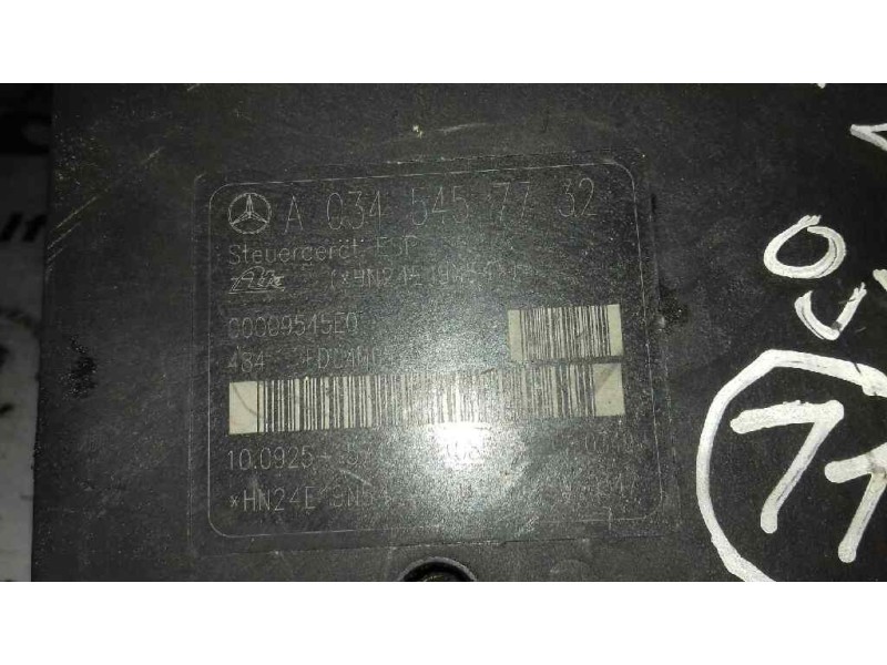Recambio de abs para mercedes-benz clase c (w202) berlina 200 (202.020) referencia OEM IAM A0345457732 A005432912 