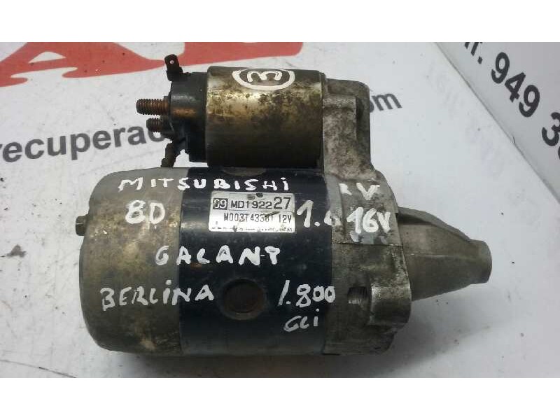 Recambio de motor arranque para mitsubishi galant berlina (ea0) 2000 gls climatizado referencia OEM IAM MD1922  