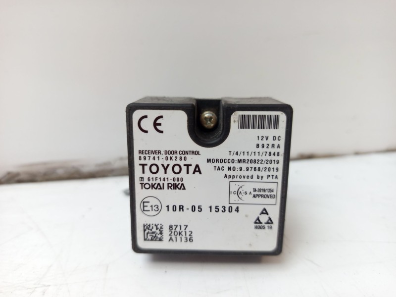 Recambio de modulo electronico para toyota hilux (kun) 2.5 turbodiesel referencia OEM IAM 897410K280  
