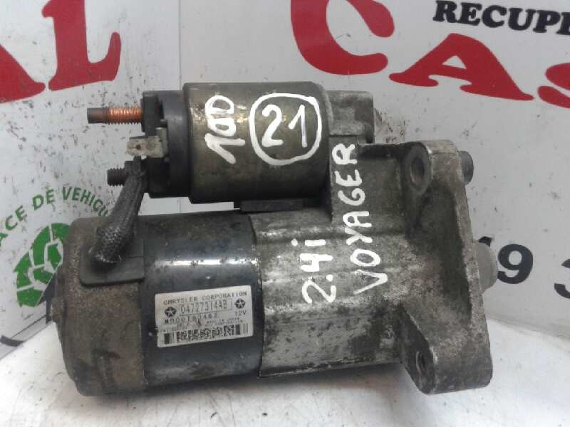 Recambio de motor arranque para chrysler voyager (rg) 2.4 cat referencia OEM IAM 04727314AB  