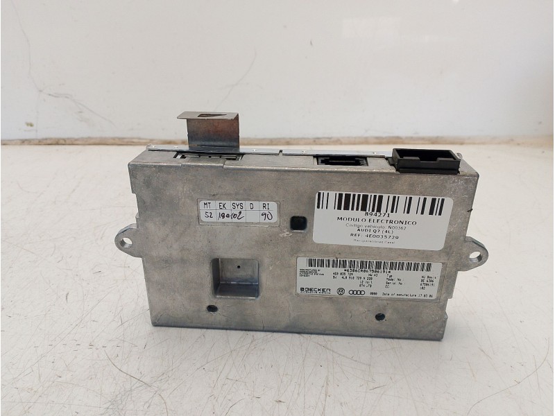 Recambio de modulo electronico para audi q7 (4l) 3.0 v6 24v tdi referencia OEM IAM 4E0035729  