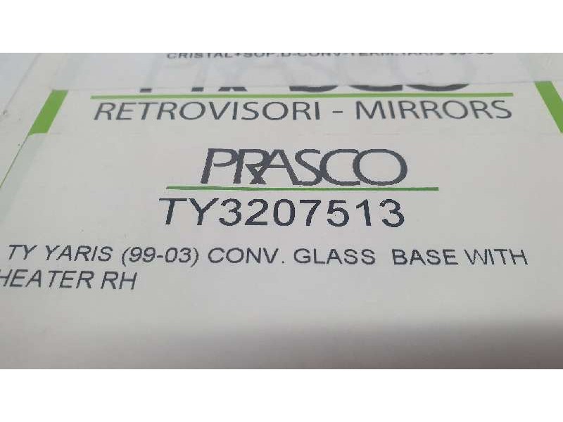 Recambio de cristal retrovisor derecho para toyota yaris (ncp1/nlp1/scp1) referencia OEM IAM TY3207513  