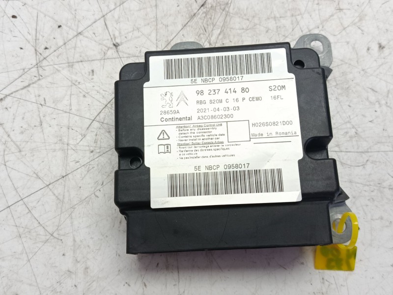 Recambio de centralita airbag para peugeot 3008 referencia OEM IAM 1658663080  