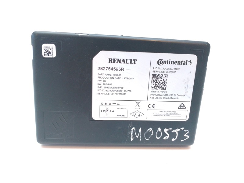 Recambio de modulo electronico para renault megane iv berlina 5p 1.5 dci diesel fap energy referencia OEM IAM 282754595R  