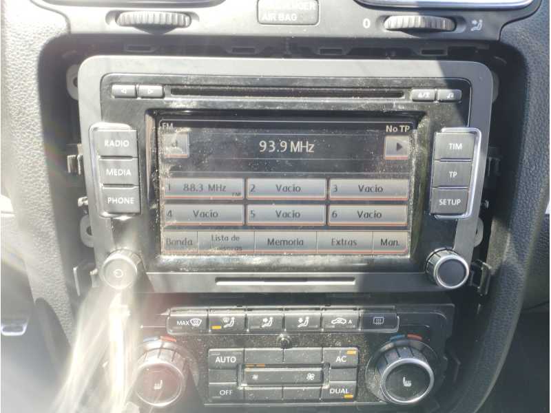 Recambio de sistema audio / radio cd para volkswagen scirocco (137) 1.4 tsi hurricane (90 kw) referencia OEM IAM   