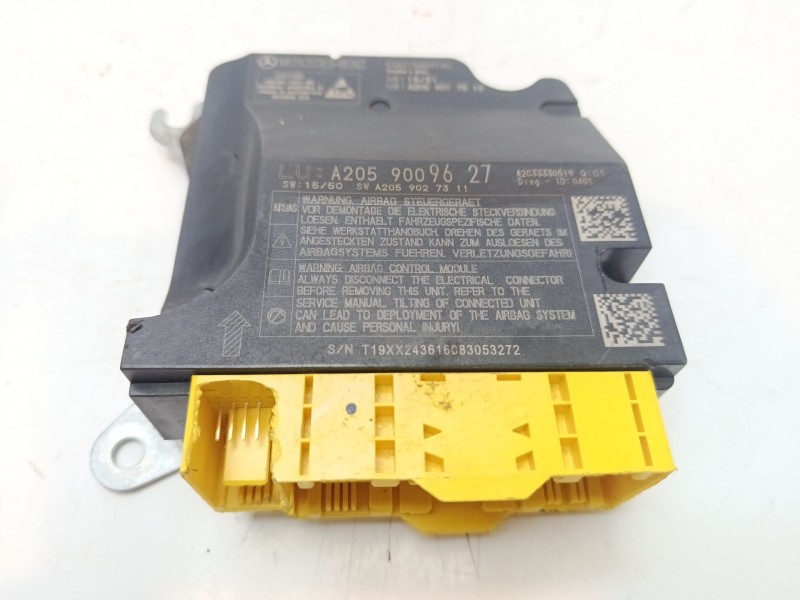 Recambio de centralita airbag para mercedes-benz clase glc (w253) 2.1 cdi cat referencia OEM IAM A2059009627 32523400AB A2059027