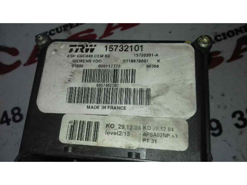Recambio de abs para peugeot 407 st confort referencia OEM IAM 15732101 S118676001 9657462080