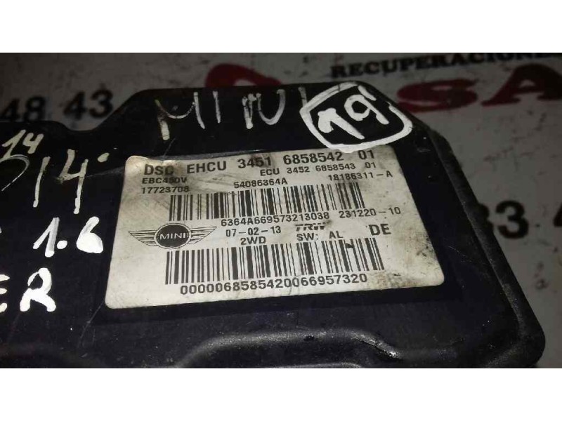 Recambio de abs para mini mini (r56) cooper referencia OEM IAM 54086364A 3451685854201 17723708
