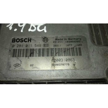 CENTRALITA MOTOR UCE 0281011549 8200310863 8200370779