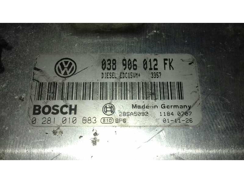 Recambio de centralita motor uce para seat leon (1m1) signo referencia OEM IAM 0281010683 038906012FX 