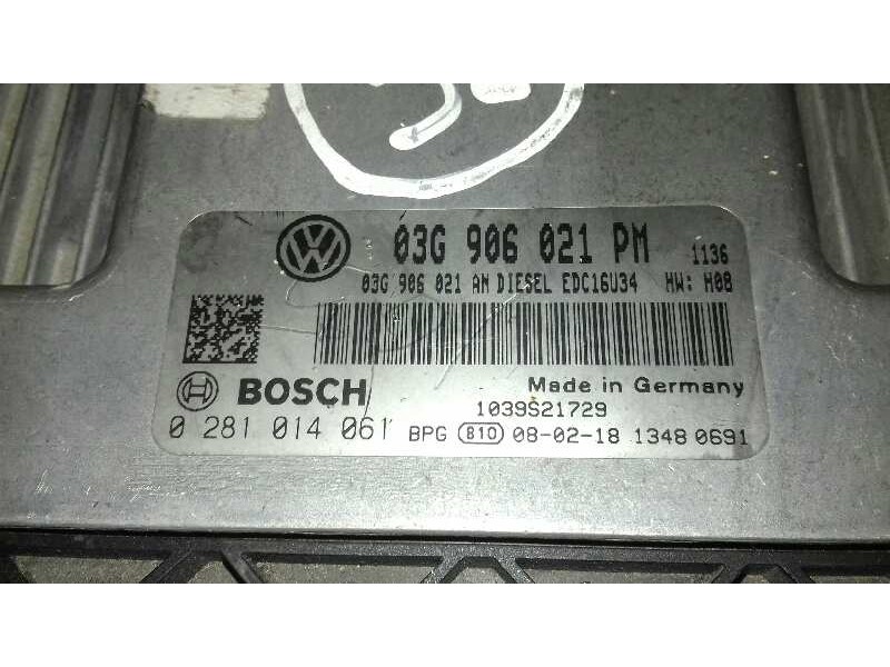Recambio de centralita motor uce para volkswagen golf iv berlina (1j1) conceptline referencia OEM IAM 0281014061 03G906021PM 