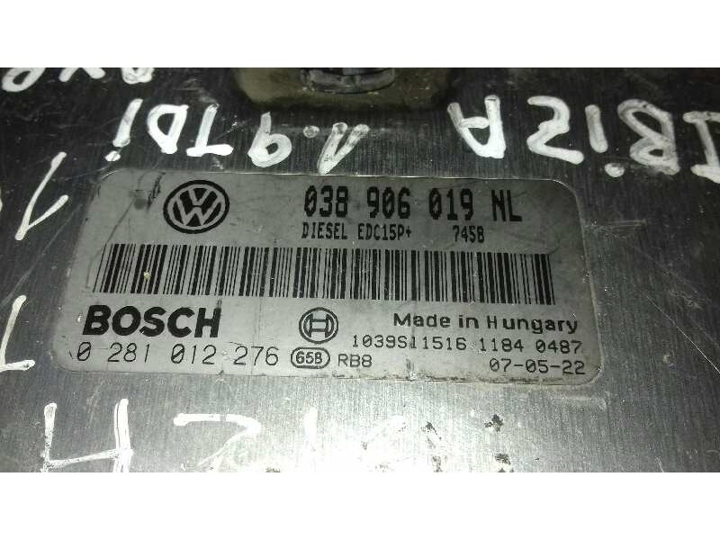 Recambio de centralita motor uce para seat ibiza (6l1) cool referencia OEM IAM 0281012276 038906019NL 