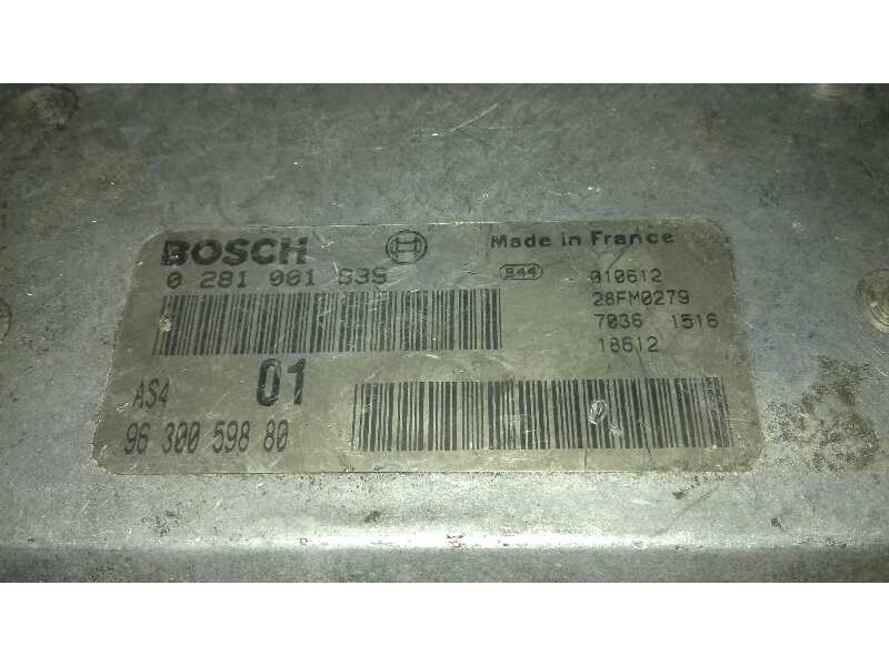 Recambio de centralita motor uce para citroën saxo 1.6 vtr referencia OEM IAM 0281001839 9630059880 
