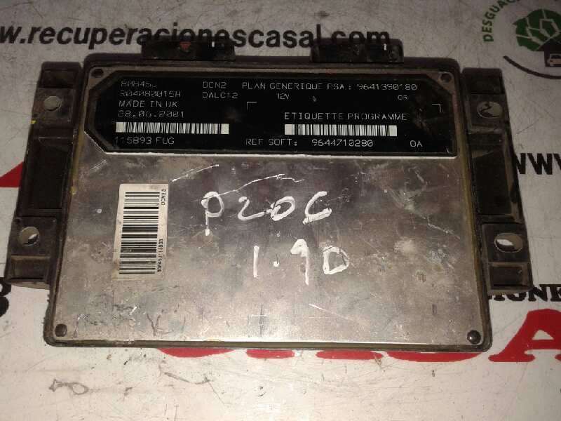 Recambio de centralita motor uce para peugeot 206 berlina x-line referencia OEM IAM 80845J R04080015H 115893FUG