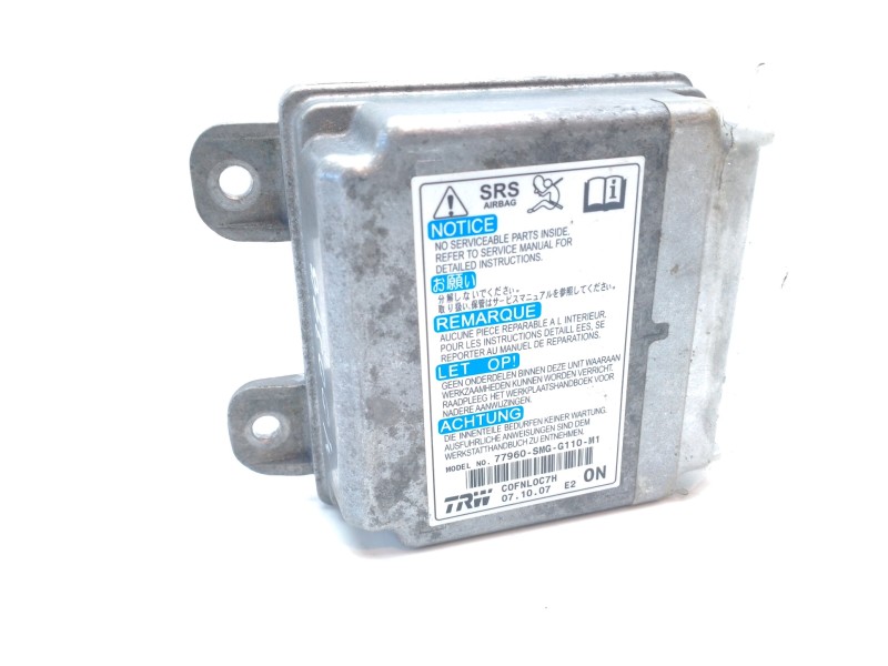 Recambio de centralita airbag para honda civic berlina 5 (fk) 2.2 ctdi referencia OEM IAM 77960SMGG110  