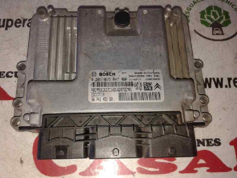 Recambio de centralita motor uce para citroën c3 picasso exclusive referencia OEM IAM 0281015847 EDC17C10 9674245180