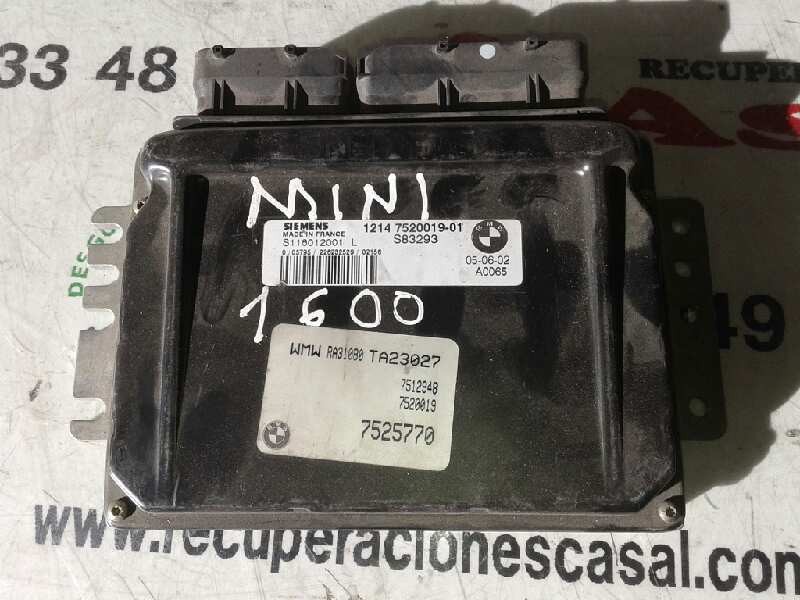 Recambio de centralita motor uce para bmw mini (r50,r53) one referencia OEM IAM S118012001L 1214752001901 S83293