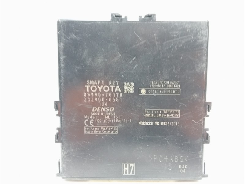 Recambio de modulo electronico para lexus ux (za10) 250h referencia OEM IAM 8999047220 8999076170 
