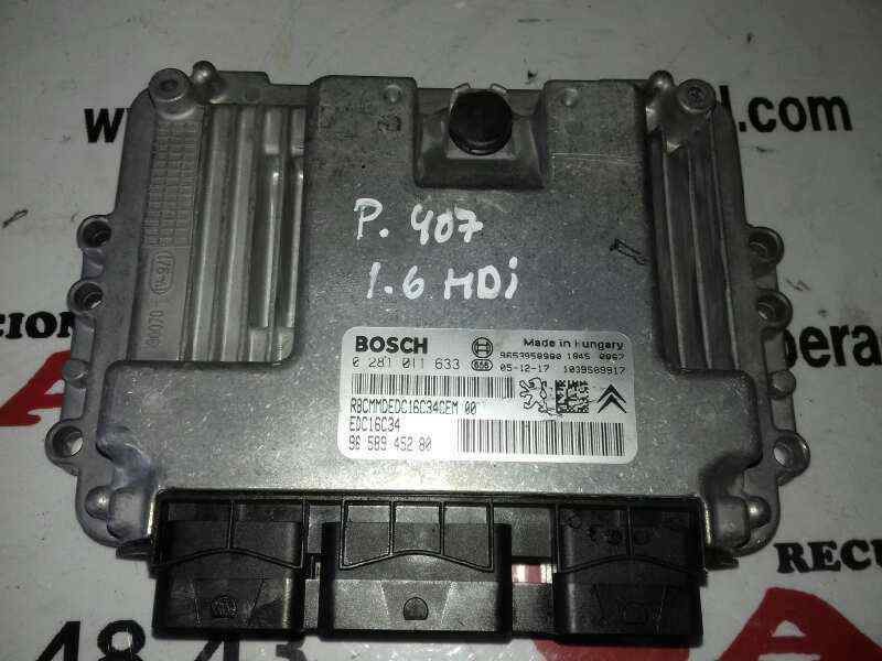 Recambio de centralita motor uce para peugeot 407 sr confort referencia OEM IAM 0281011633  