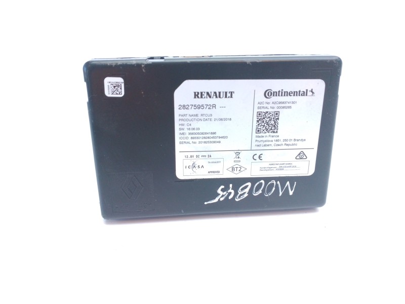 Recambio de modulo electronico para renault kadjar bose edition referencia OEM IAM 282759572R  