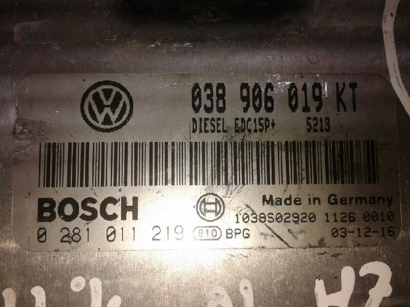 Recambio de centralita motor uce para seat ibiza (6l1) stella referencia OEM IAM 0281011219 038906019KT 